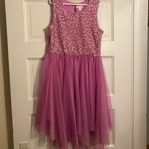 Pretty Purple & Sequin Dress